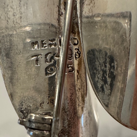 Sterling Silver Abstract Brooch 925 - Picture 3 of 4